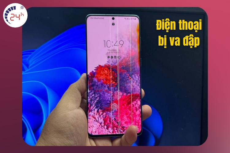 Điện thoại nhanh hết pin có thể là do bị va đập