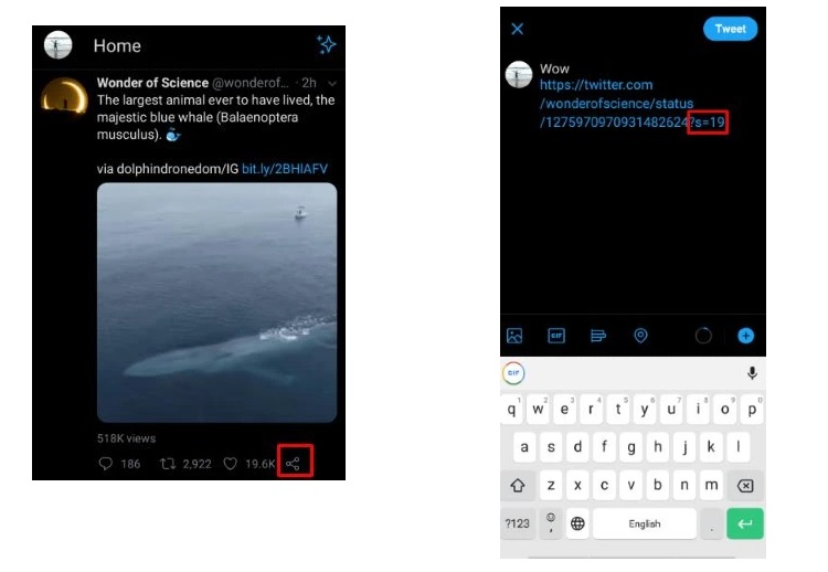 Bước nhúng video trên Twitter từ thiết bị chạy Android