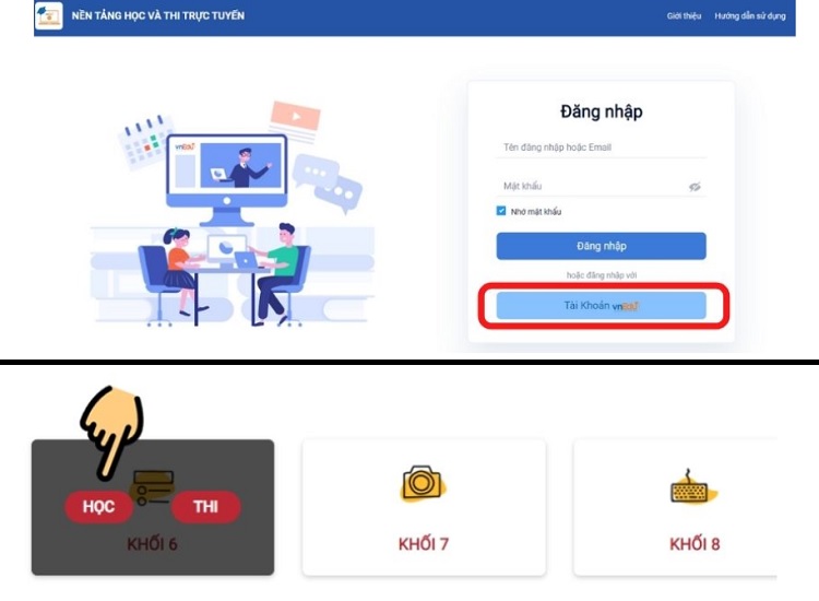 Những bước đầu tiền trong cách tải vnEdu LMS trên máy tính