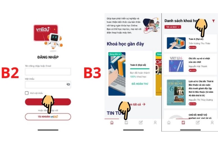 Những bước đầu tiên trong cách tải vnEdu LMS trên điện thoại