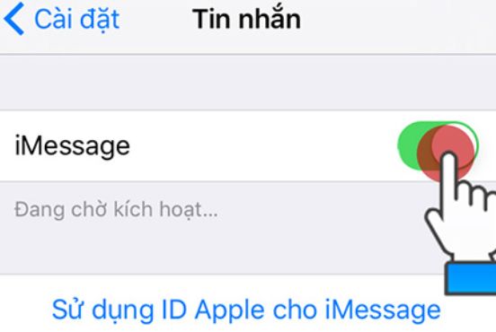 Cách bật iMessage