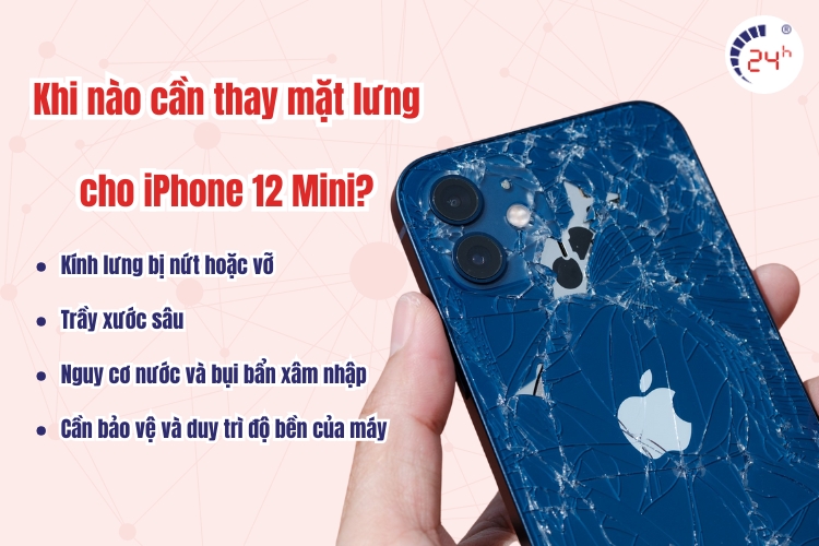 thay kính lưng iphone 12 mini