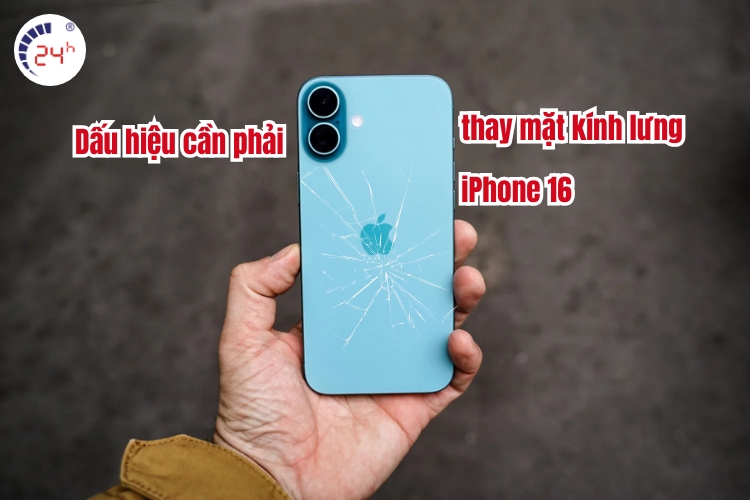 thay kính lưng iPhone 16