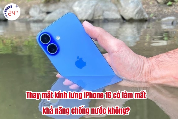 thay kính lưng iPhone 16
