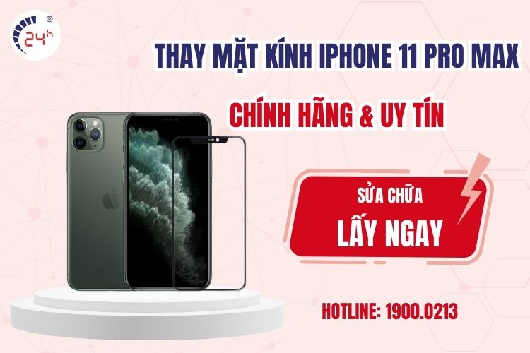 thay mặt kính iPhone 11 Pro Max