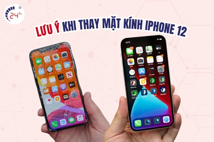 thay MẶT kính iphone 12