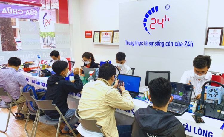 bệnh viện điện thoại laptop 24h là địa chỉ uy tín đáng tin cậy thay cell pin cho laptop tại TPHCM