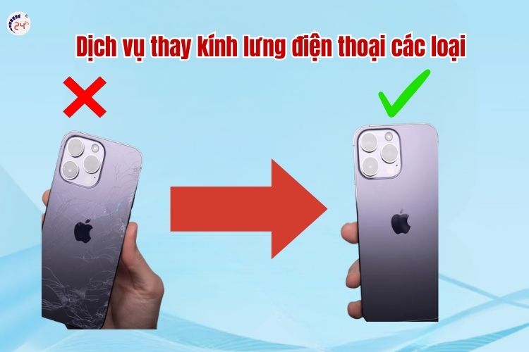 Các loại điện thoại cung cấp dịch vụ thay kính lưng tại Bệnh Viện Điện Thoại, Laptop 24h