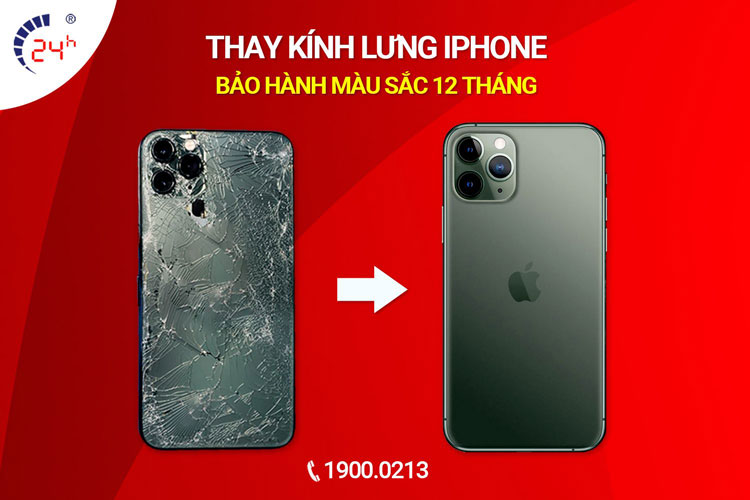 thay kính lưng iPhone giảm 20%