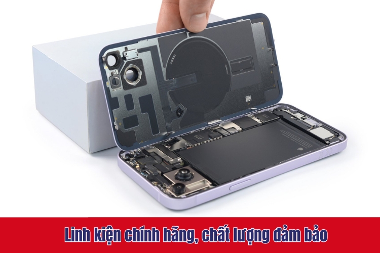 cam kết khi thay kính lưng iPhone 14 Plus
