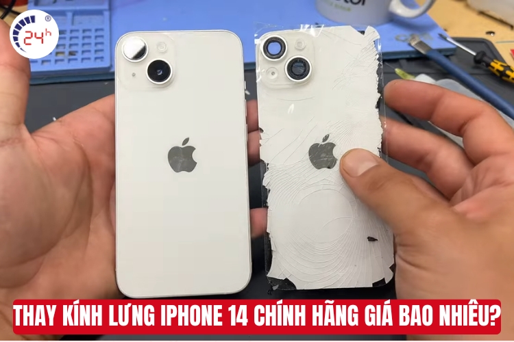 thay kính lưng iPhone 14 