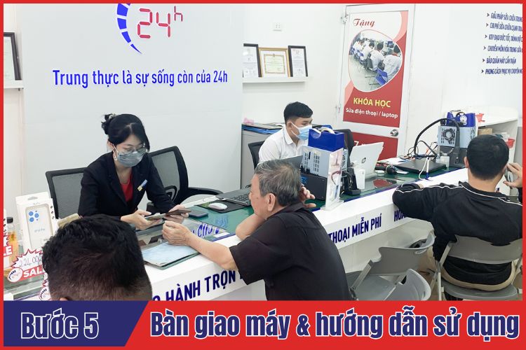 Quá trình thay kính lưng iPhone 16 Plus chuyên nghiệp, chuẩn xác