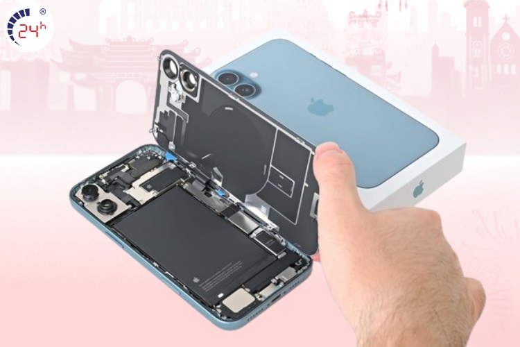 thay kính lưng iphone 16 plus giá rẻ