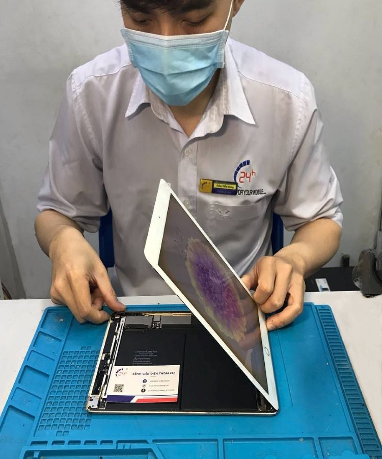 quy trình thay màn hình iPad Air 2 