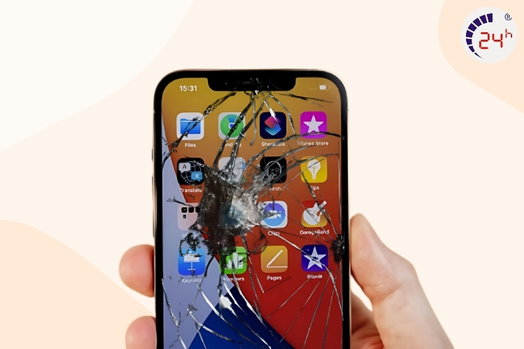 màn hình iphone 12 pro max bị nứt