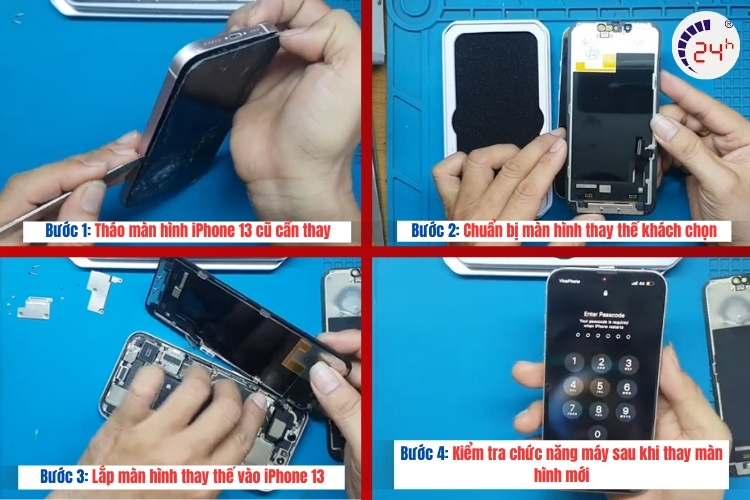các bước thay màn hình iphone 13
