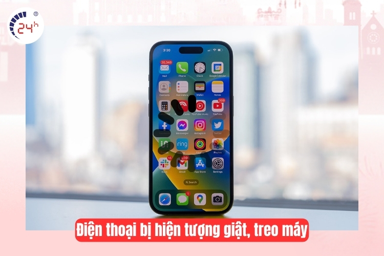 Điện thoại bị hiện tượng giật, treo máy