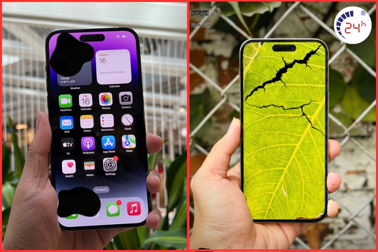 màn hình iphone 14 pro max bị hỏng