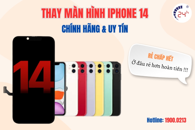 thay màn hình iphone 14 bao nhiêu tiền