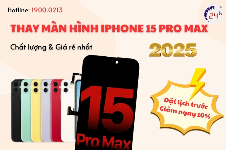 thay màn hình iphone 15 pro max