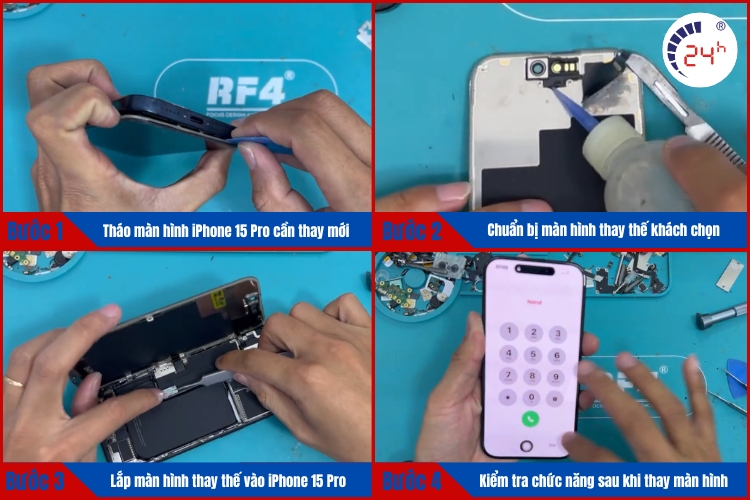 thay màn hình iphone 15 pro