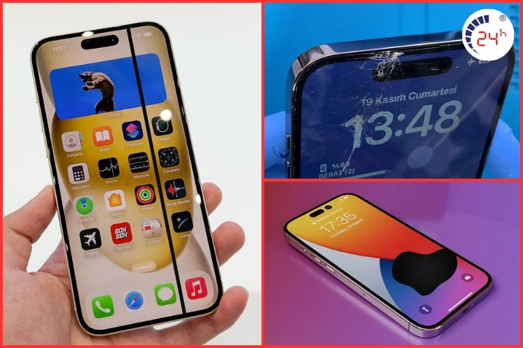 màn hình iphone 15 bị hỏng