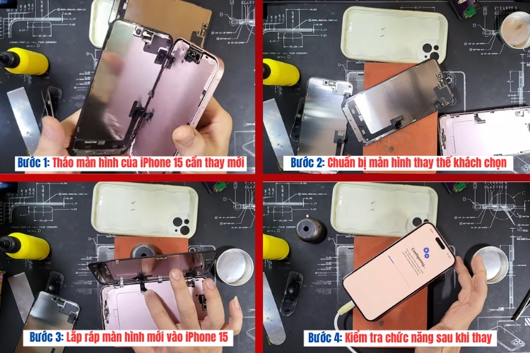 thay màn hình iphone 15
