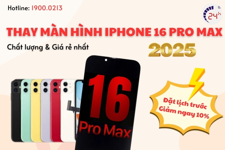 giá thay màn hình iphone 16 pro max