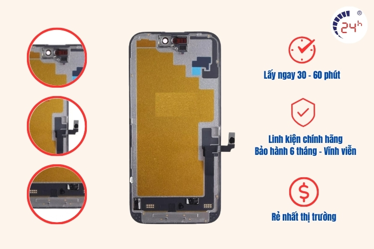 các loại màn hình thay thế cho iphone 16