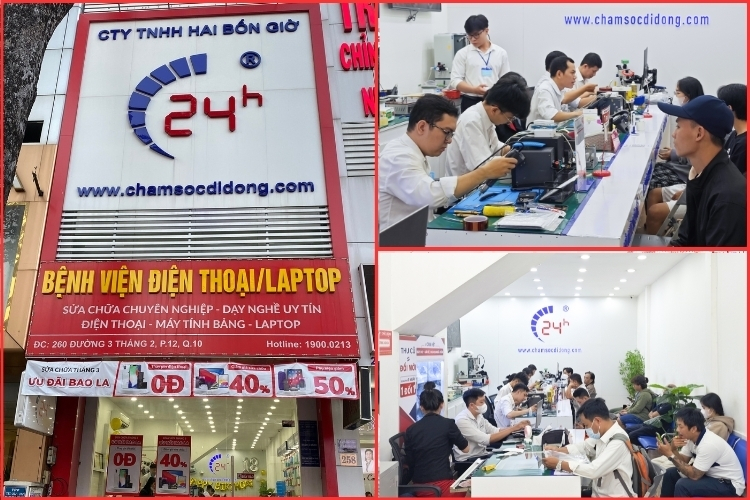 Bệnh Viện Điện Thoai, Laptop 24h