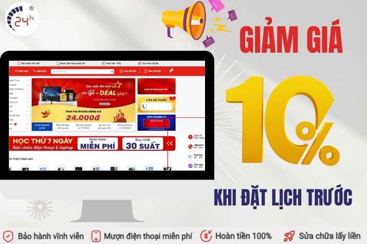 Liên hệ qua website đặt lịch trước