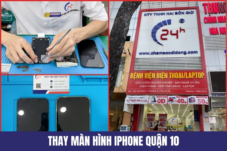 Thay màn hình iPhone quận 10