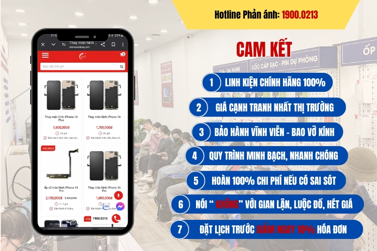 cam kết của Bệnh Viện Điện Thoại, Laptop 24h