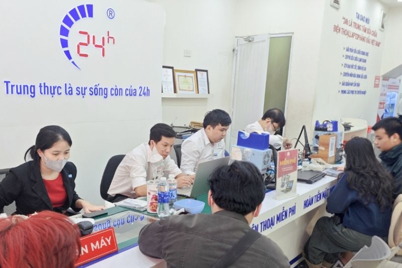 tiếp nhận samsung a23 bị lỗi màn hình