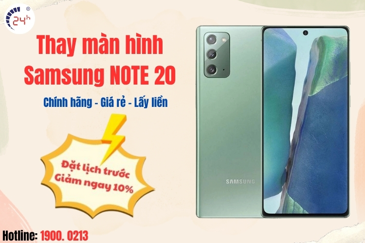 Thay màn hình Samsung Note 20
