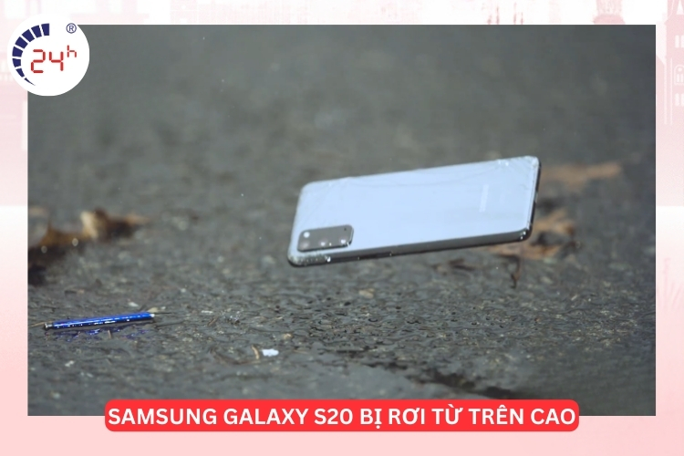 màn hình Samsung S20 bị rơi từ cao