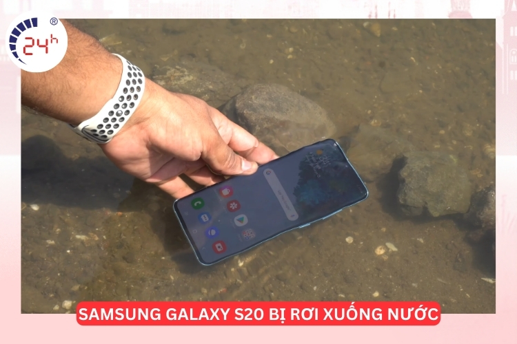 màn hình Samsung S20 bị ngấm nước