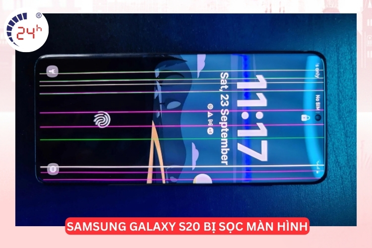 màn hình Samsung S20 bị sọc