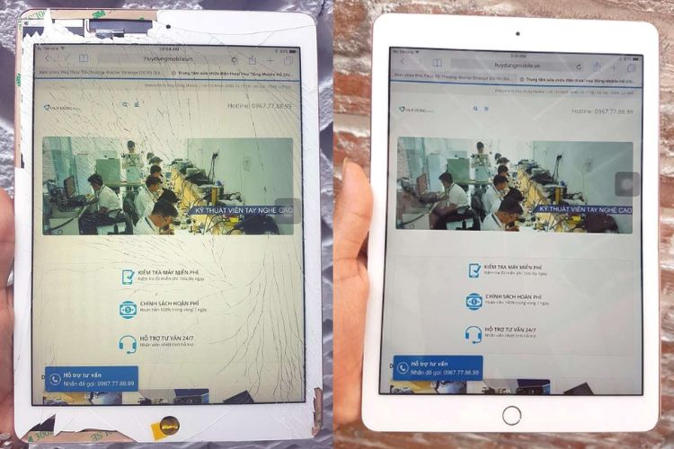 Dấu hiệu thay mặt kính iPad Pro 9.7 2016 WiFi A1673