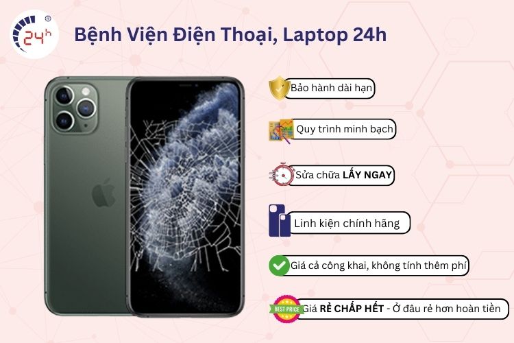 thay mặt kính iPhone 11 pro