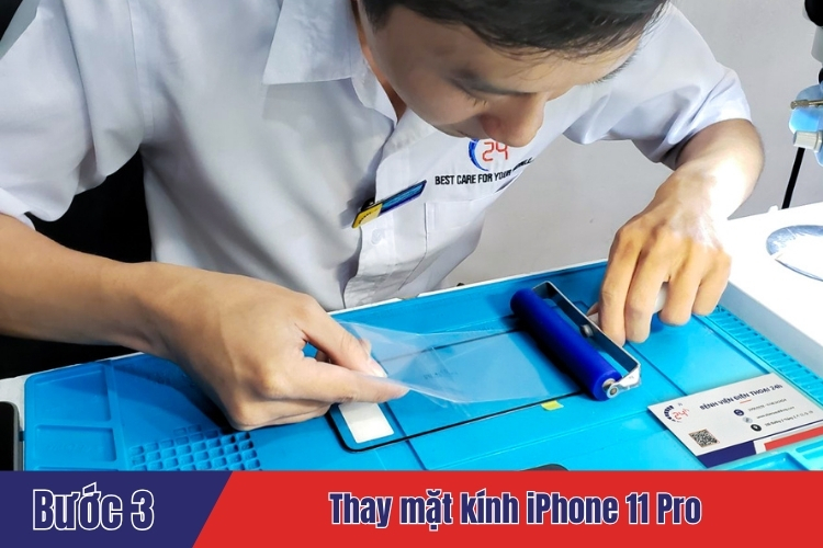 thay mặt kính iPhone 11 Pro