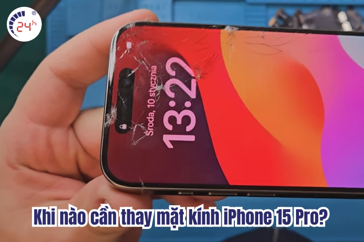 thay mặt kính iPhone 15 Pro