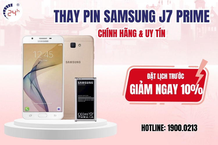 thay pin Samsung J7 Prime chính hãng