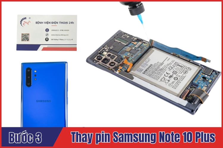địa chỉ thay pin Samsung Note 10 Plus tại tphcm