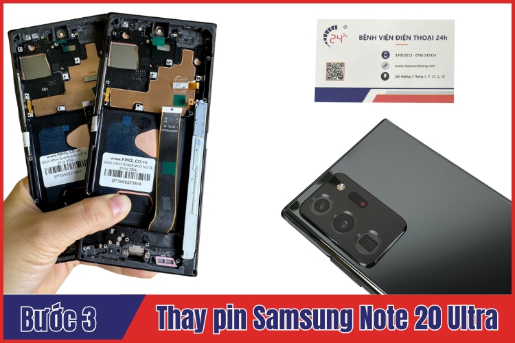 thay pin samsung note 20 ultra hcm