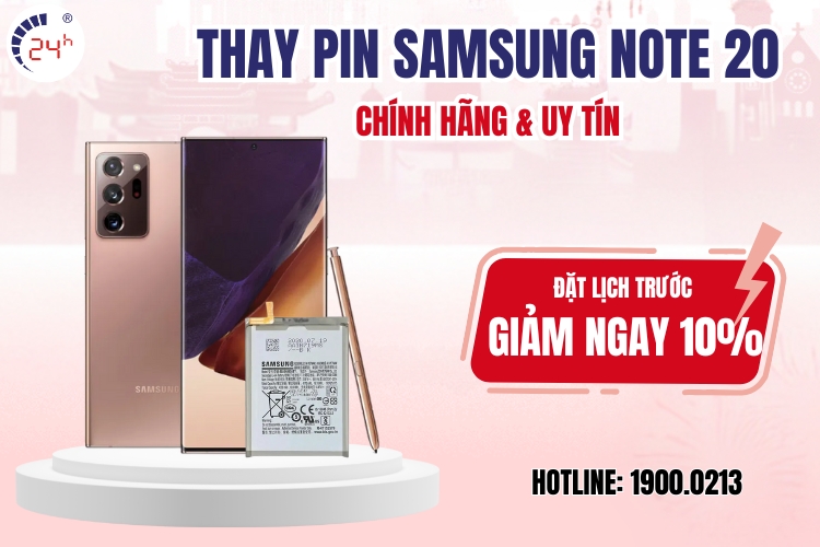thay pin Samsung Note 20 Plus chính hãng giá rẻ