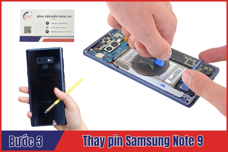 dịch vụ thay pin Samsung Note 9 chất lượng
