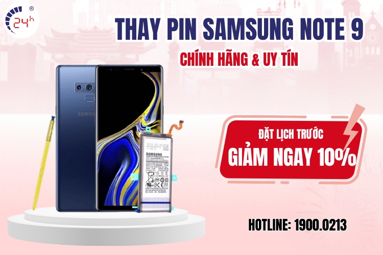 thay pin Samsung Note 9 chính hãng giá rẻ