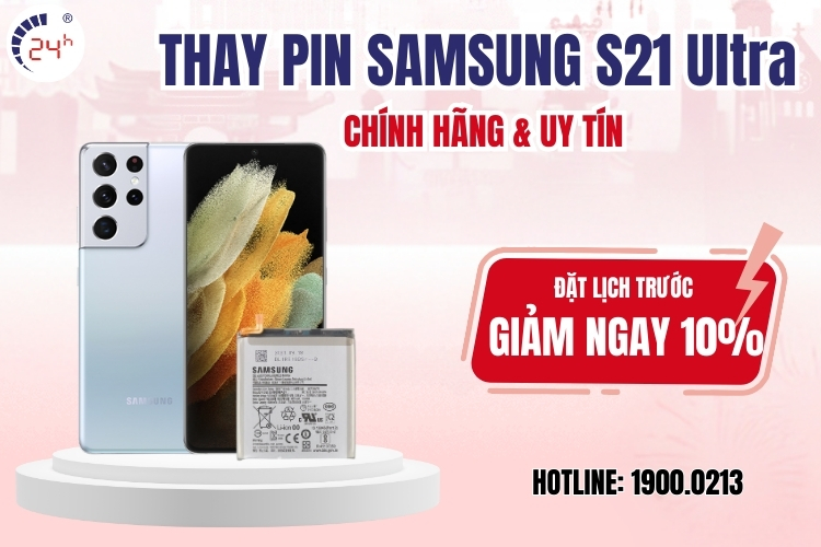 thay pin Samsung S21 chính hãng giá rẻ
