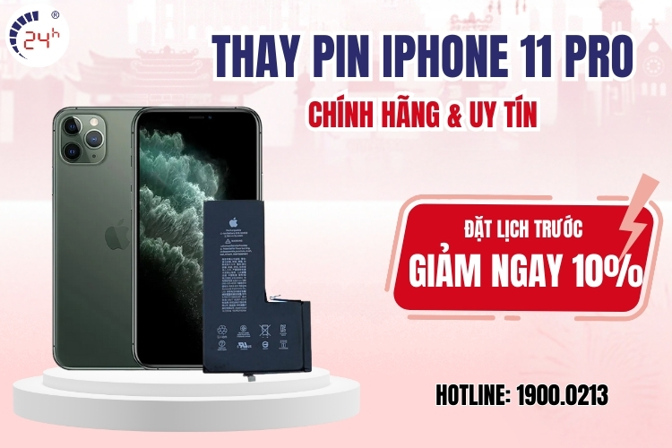  thay pin iPhone 11 Pro chính hãng